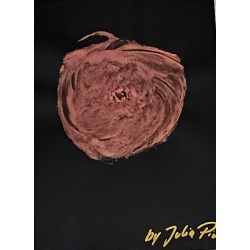 Brustabdruck pink auf schwarz
