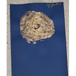 Goldener Brustabdruck auf...