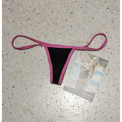 String in Schwarz/Pink