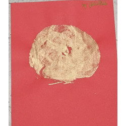 Goldener Brustabdruck DIN A4