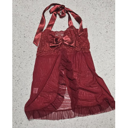 Sexy rotes Negligee mit Spitze